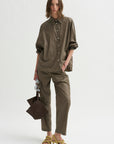 Gaia Shirt, Taupe Shimmer