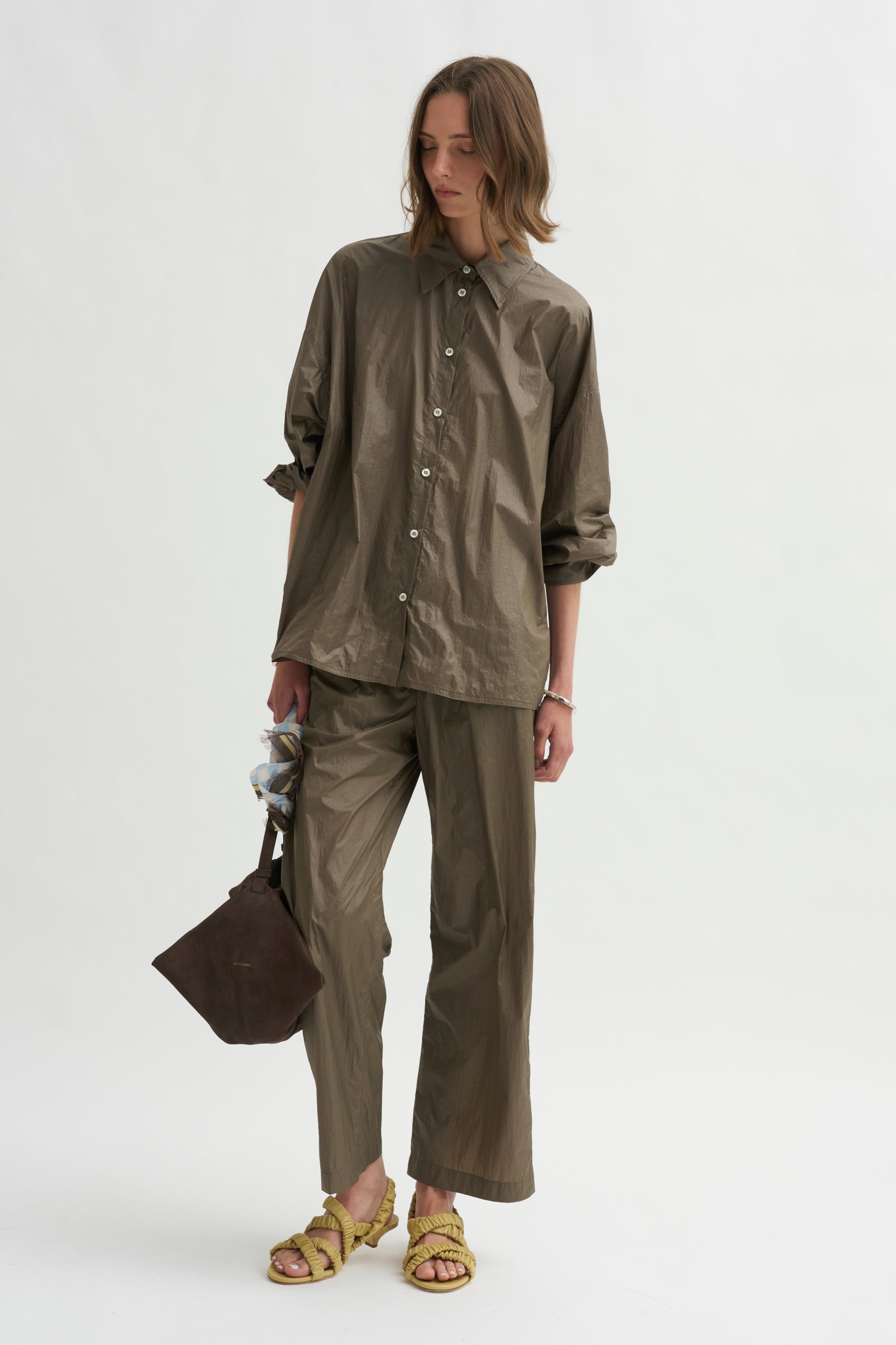 Gaia Shirt, Taupe Shimmer