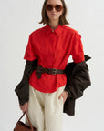 Elba Shirt, Perfect Red