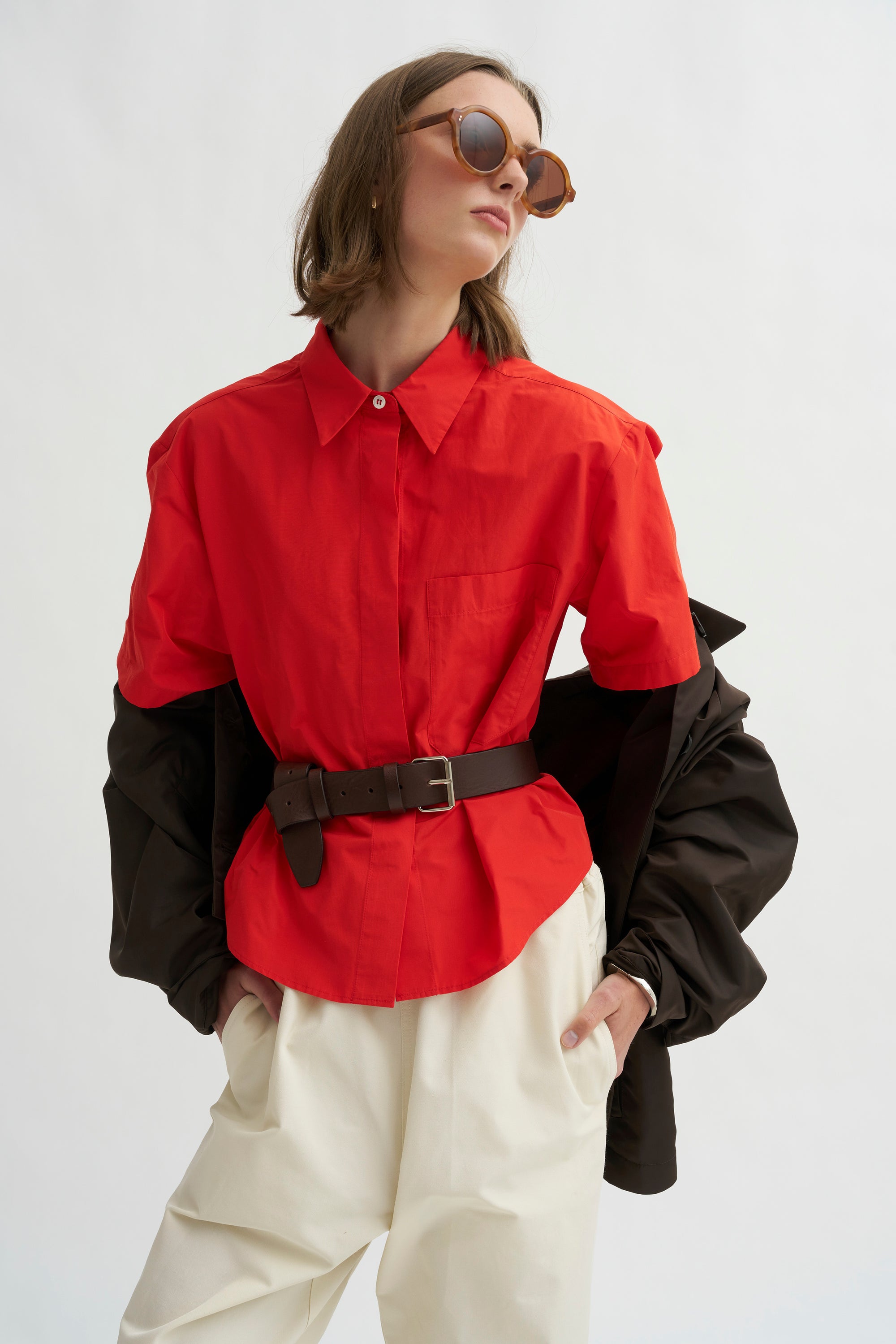 Elba Shirt, Perfect Red