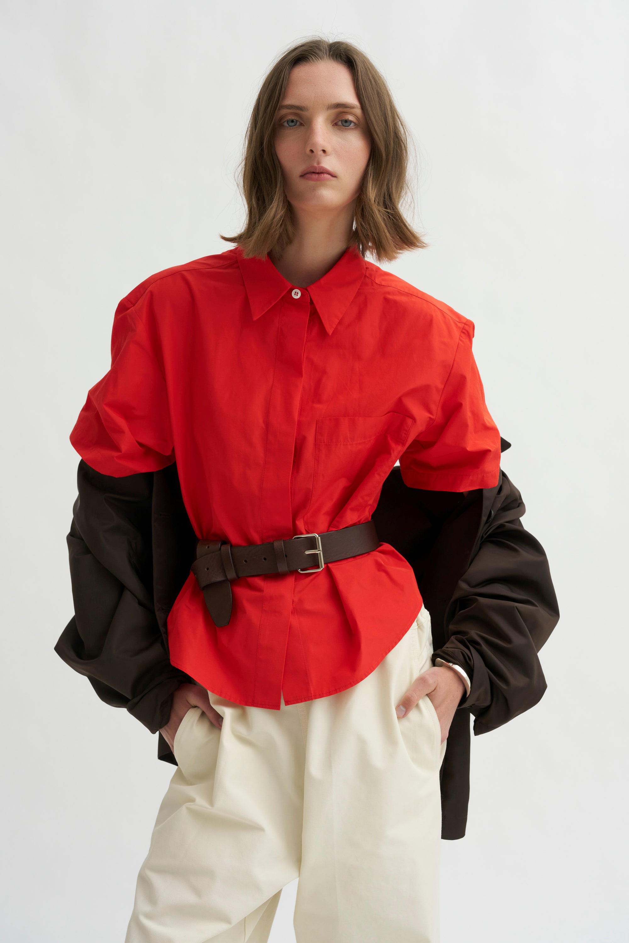 Elba Shirt, Perfect Red
