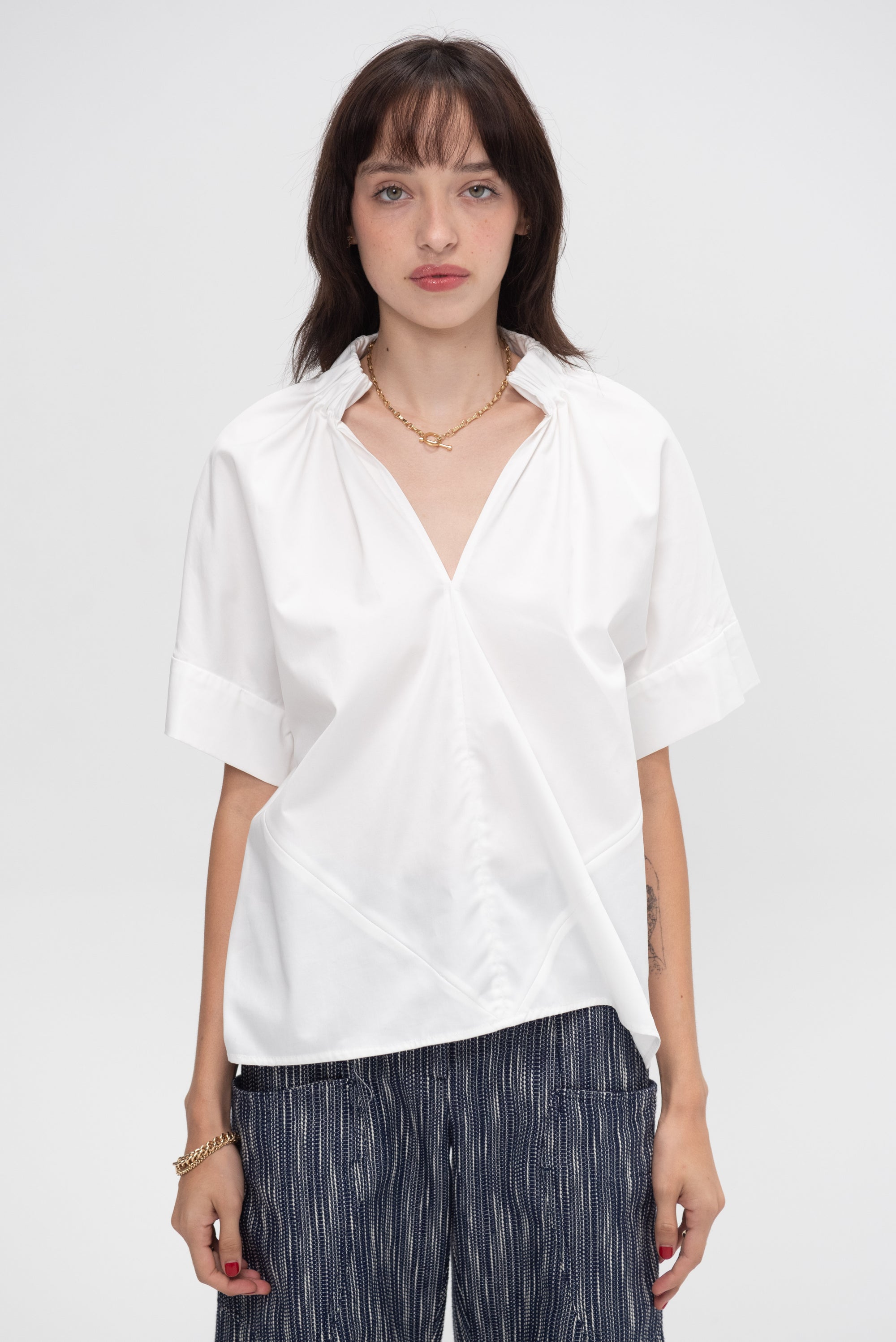 Zero + Maria Cornejo - Malia Shirt, Chalk
