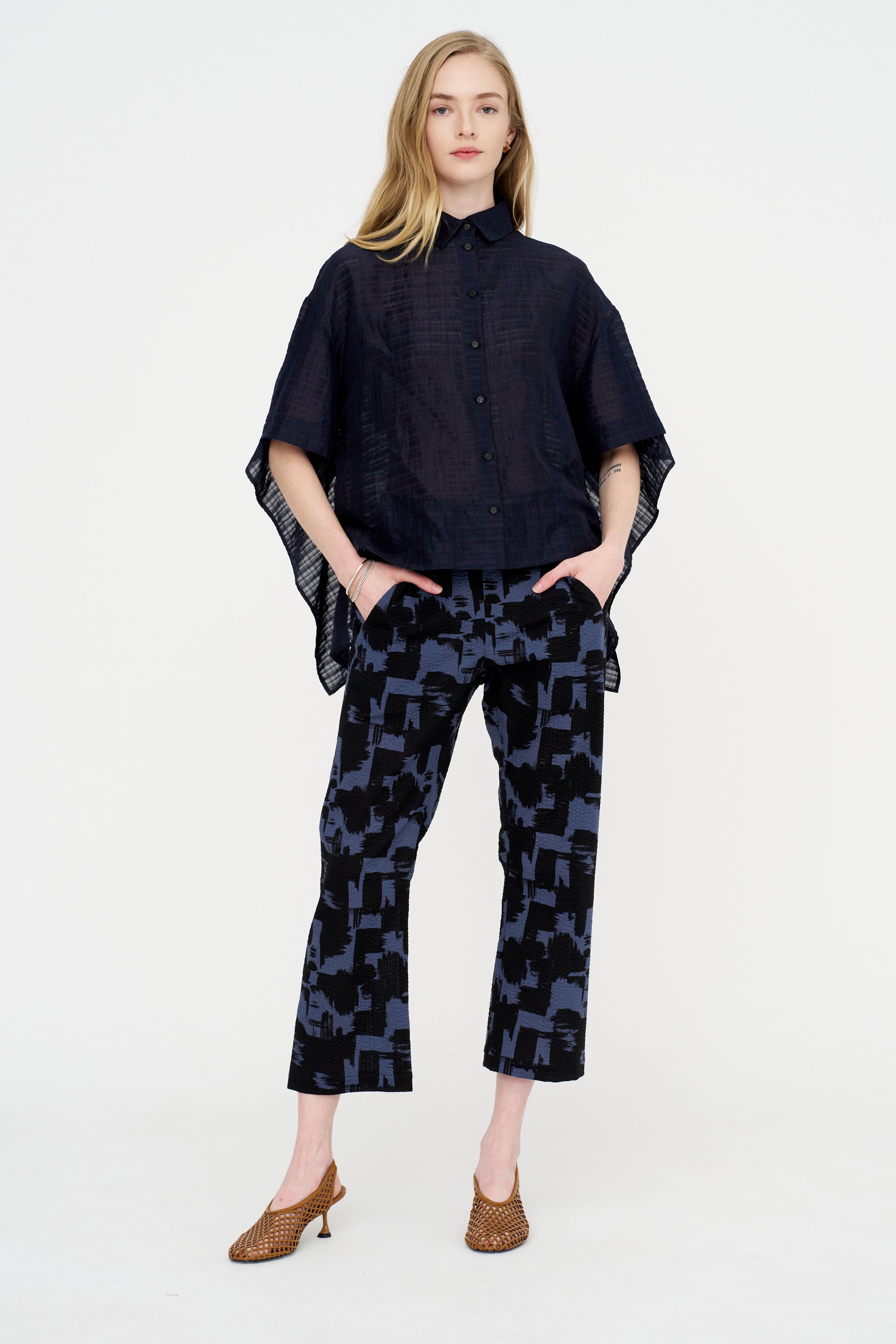 Eko Pant, Black &amp; Indigo
