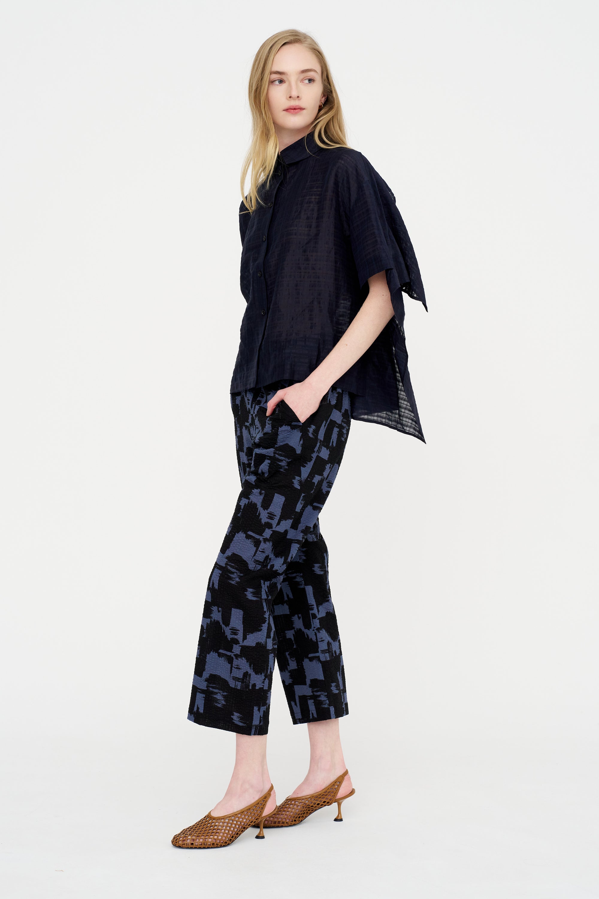 Eko Pant, Black &amp; Indigo