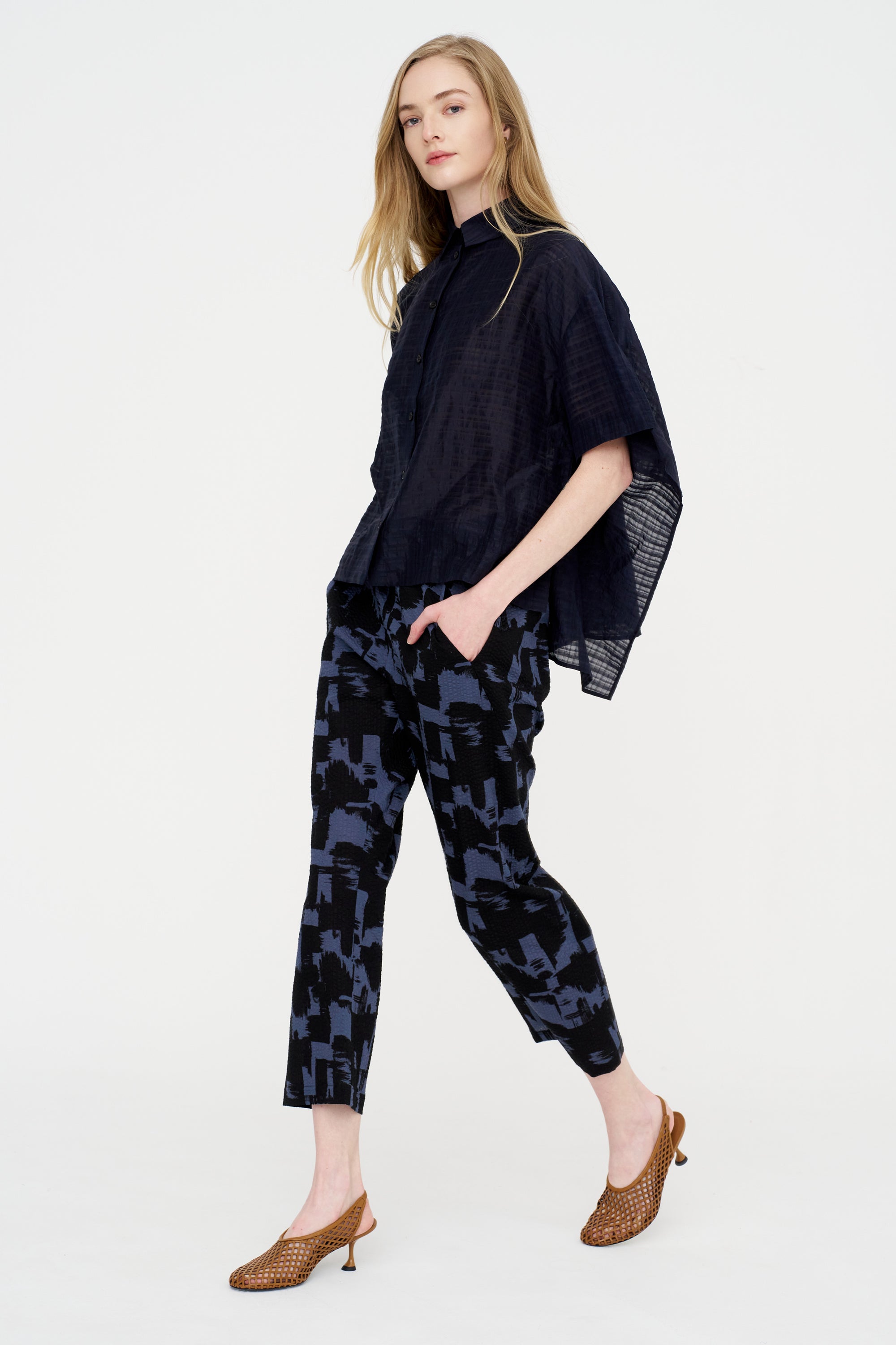 Eko Pant, Black &amp; Indigo
