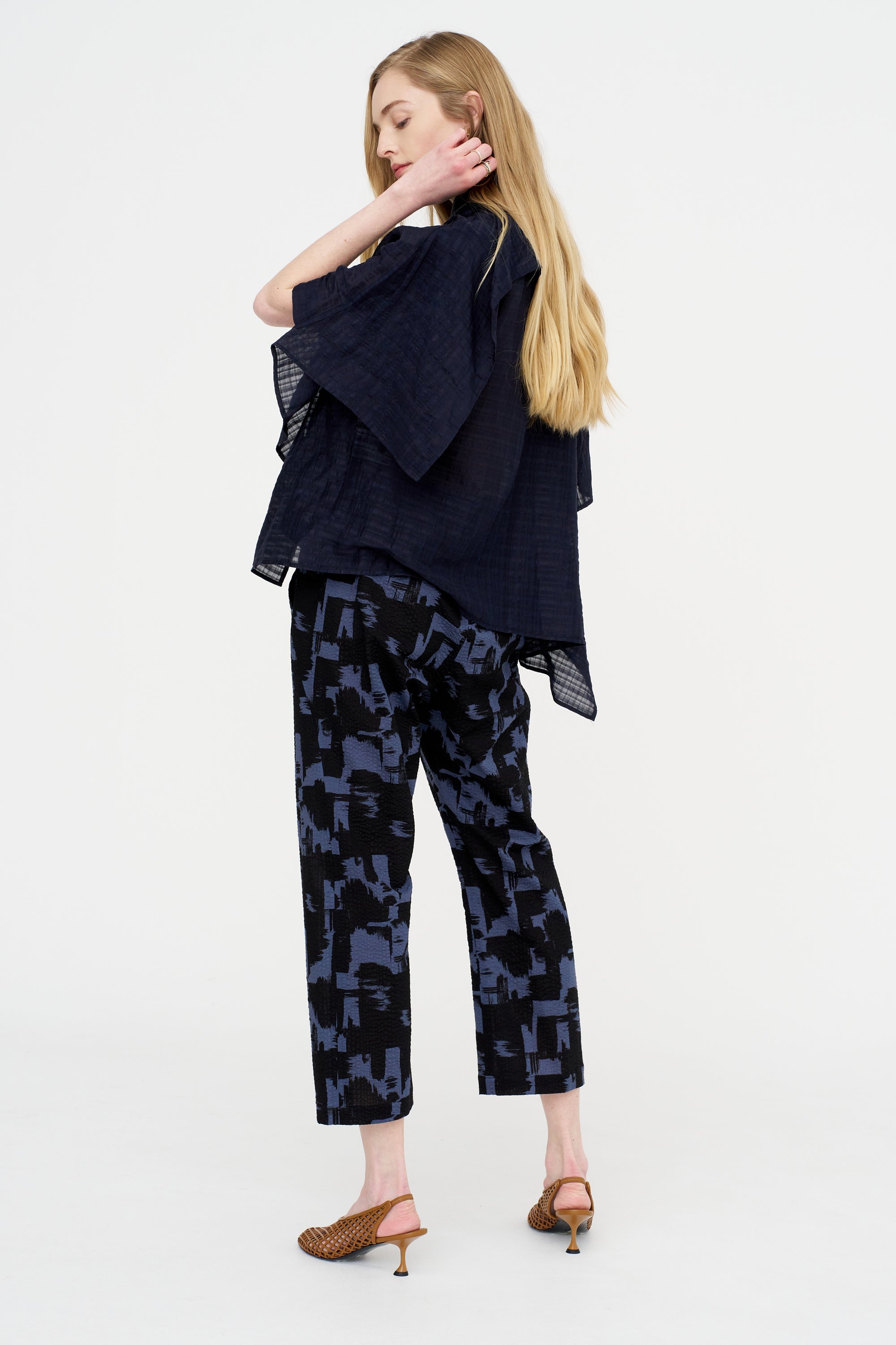 Eko Pant, Black &amp; Indigo