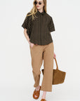 Circle Shirt, Brown & Tan