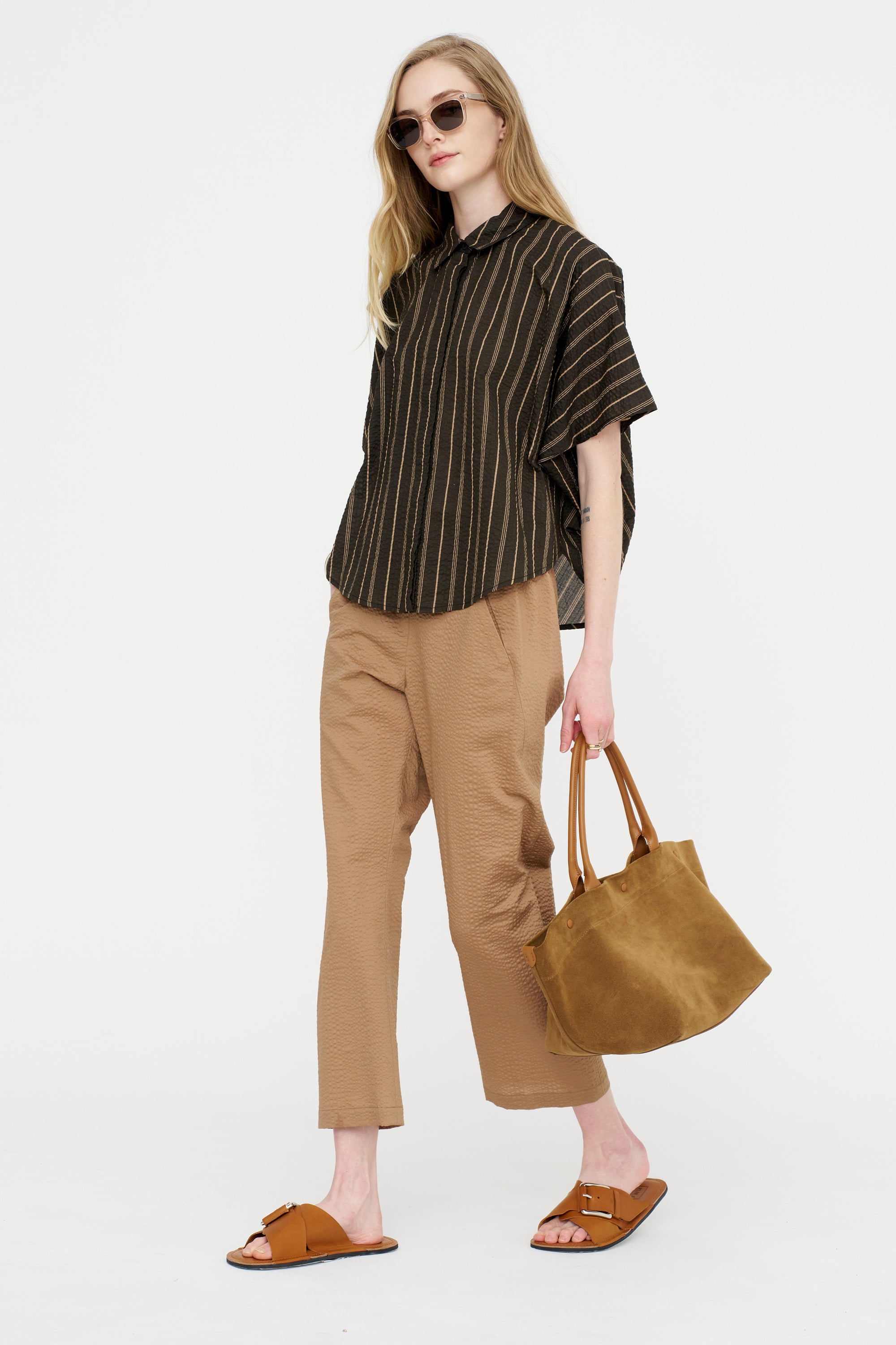 Circle Shirt, Brown &amp; Tan