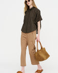 Circle Shirt, Brown & Tan