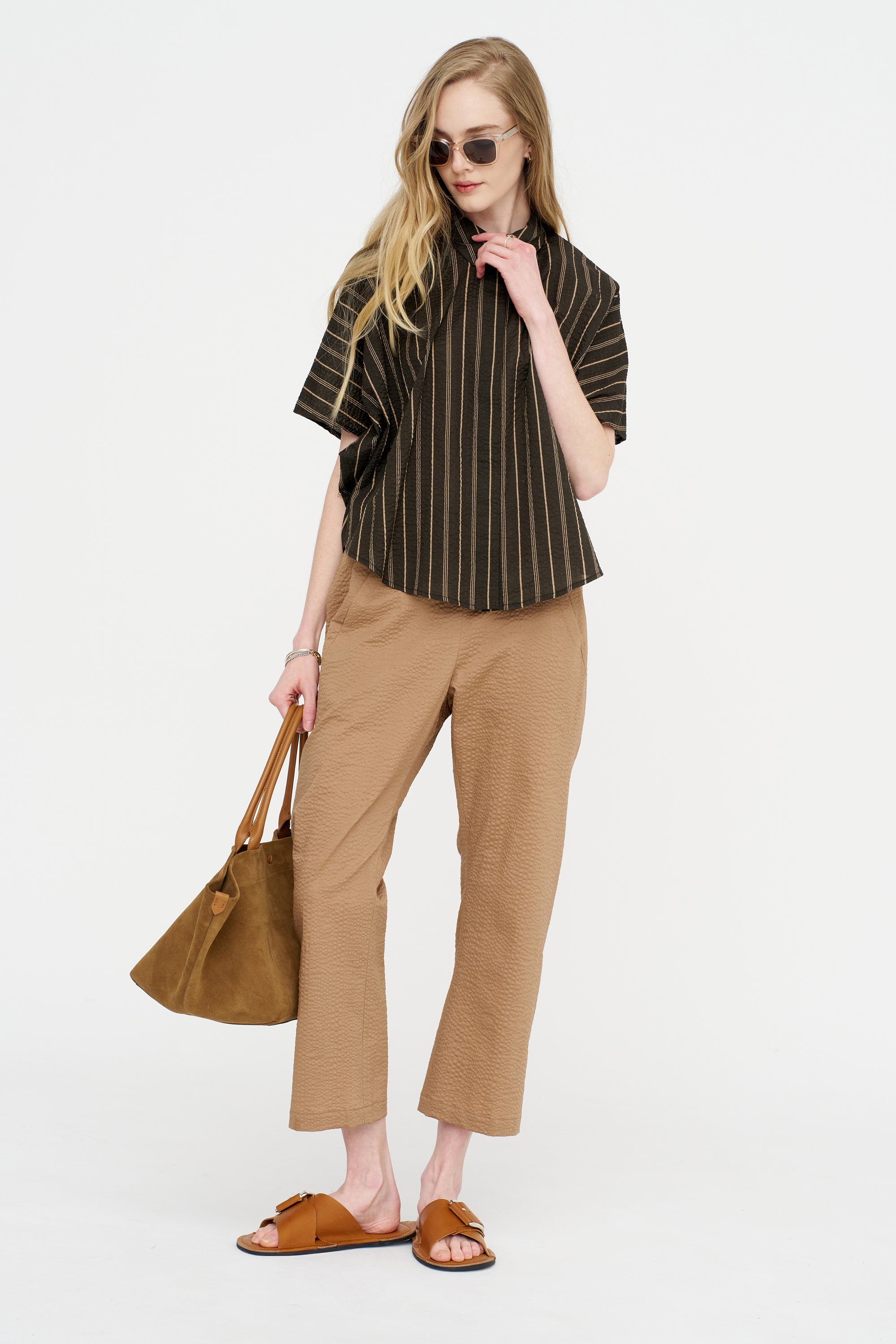 Circle Shirt, Brown &amp; Tan