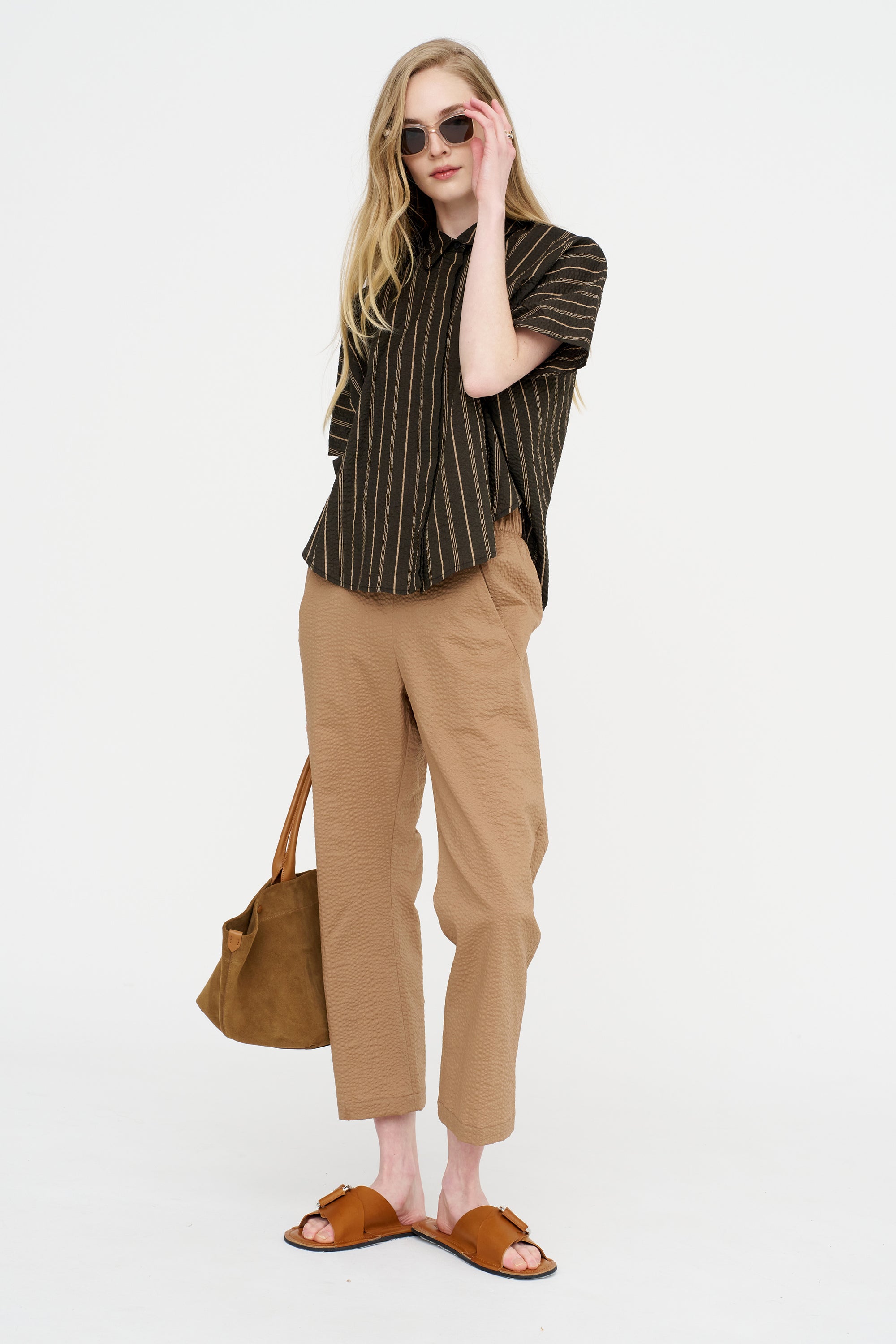 Circle Shirt, Brown &amp; Tan