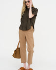 Circle Shirt, Brown & Tan