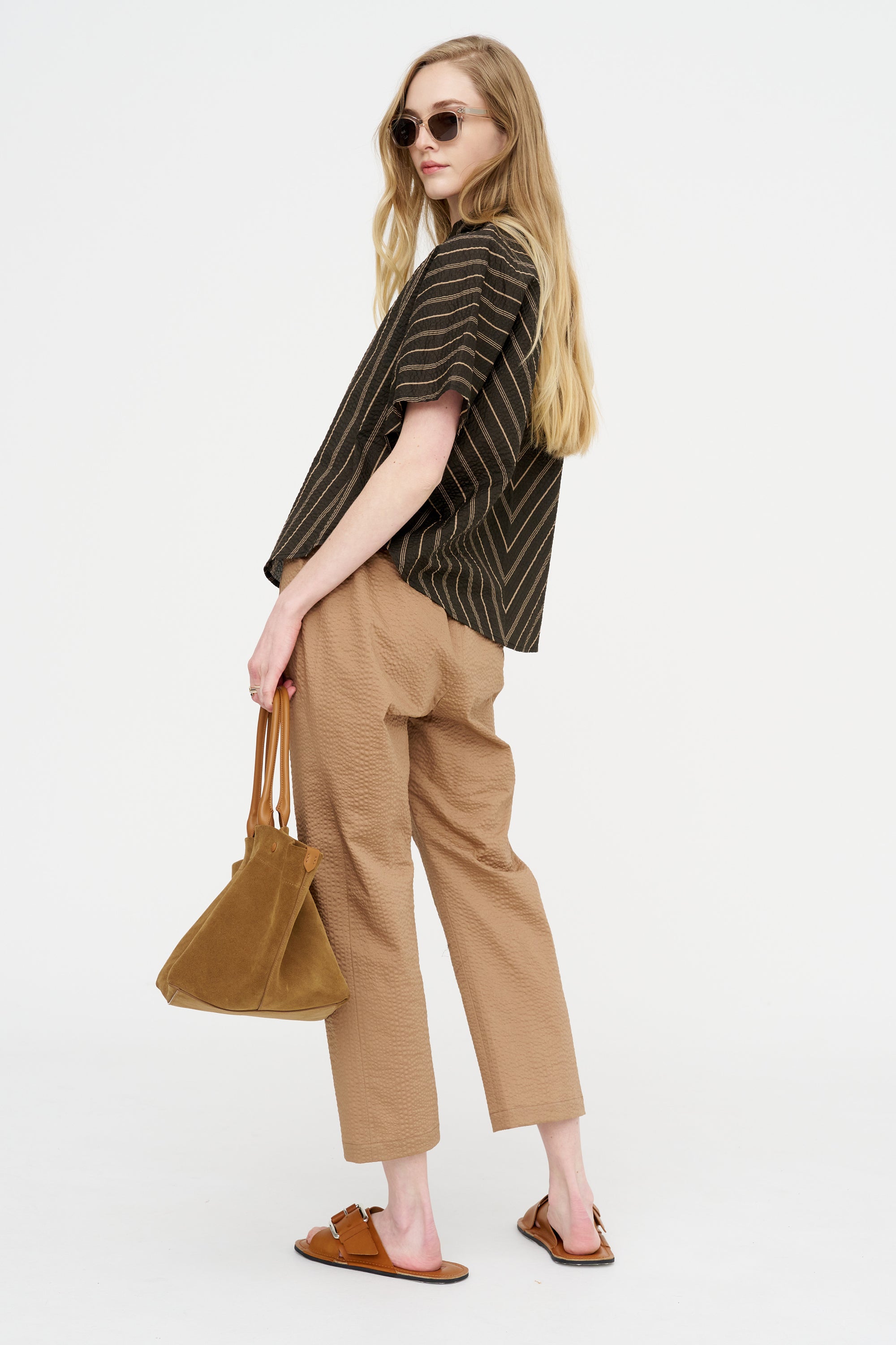 Circle Shirt, Brown &amp; Tan