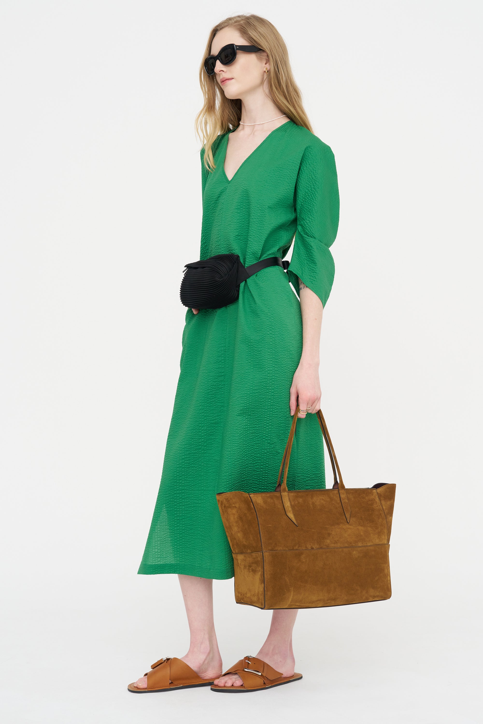 Long Opi Dress, Green