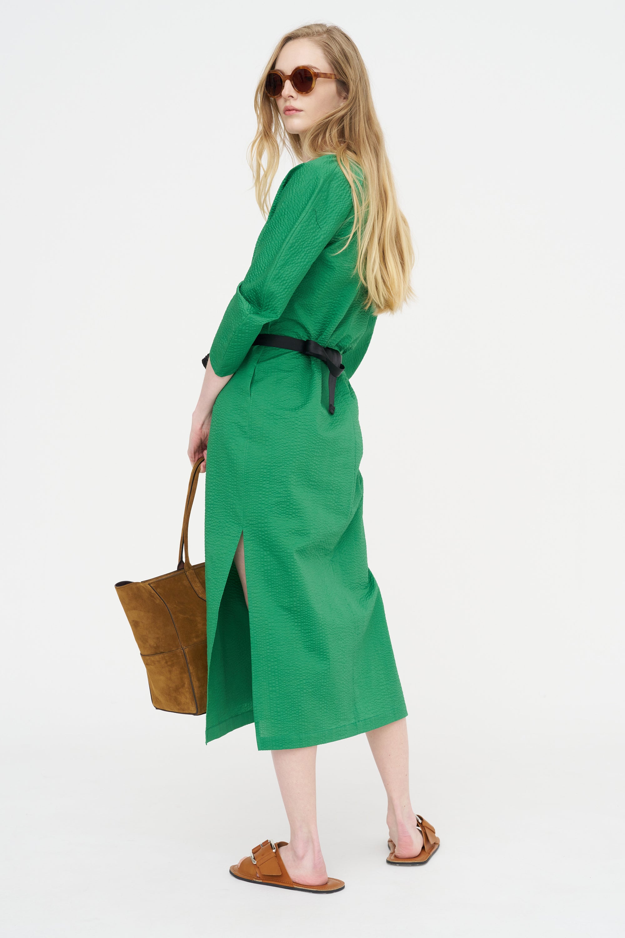 Long Opi Dress, Green