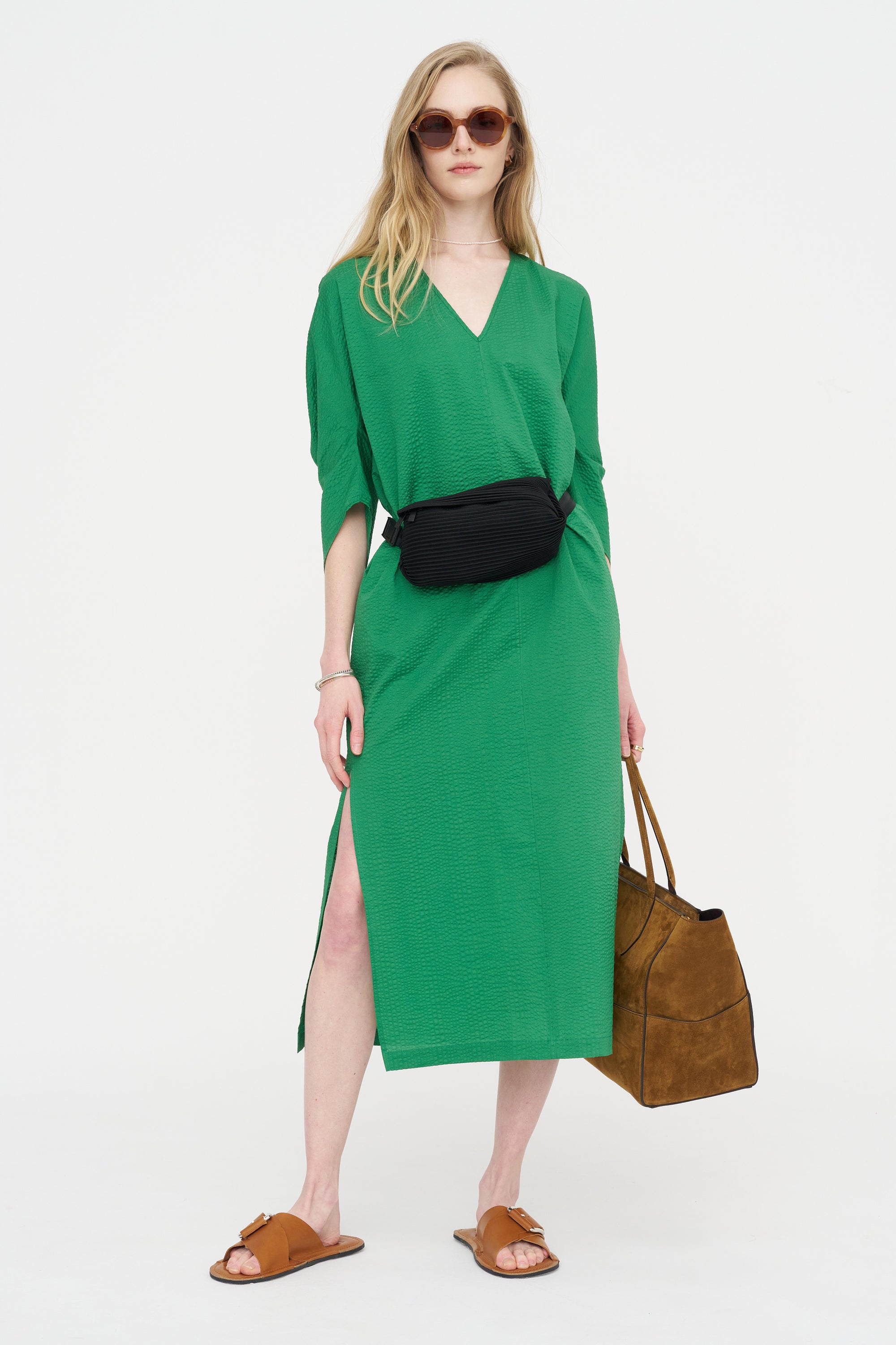 Long Opi Dress, Green