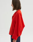 Long Sleeve Akeo Shirt, Vermillion