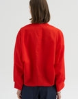 Long Sleeve Akeo Shirt, Vermillion