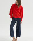 Long Sleeve Akeo Shirt, Vermillion