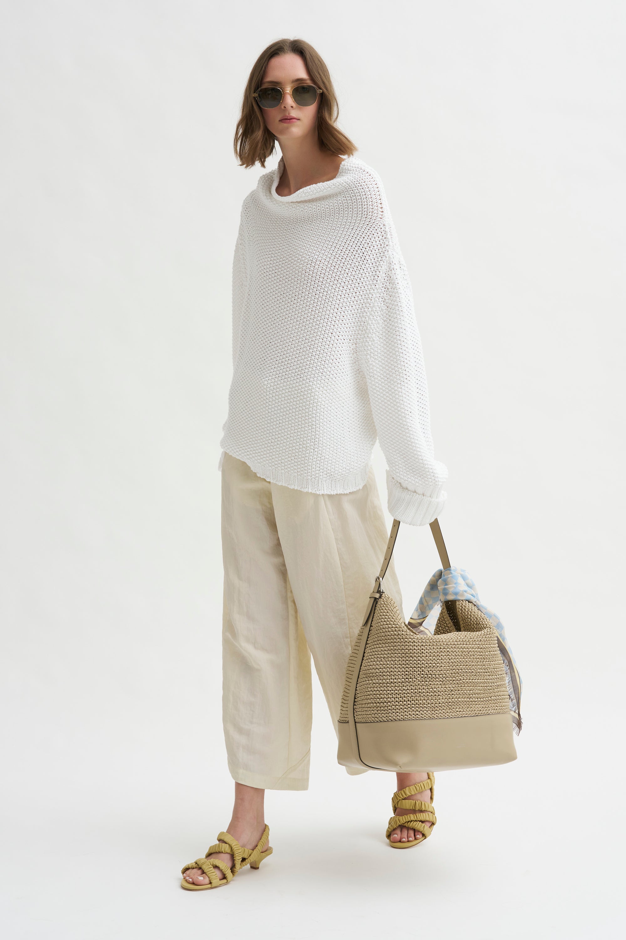 Aissa Cargo Pant, Chalk