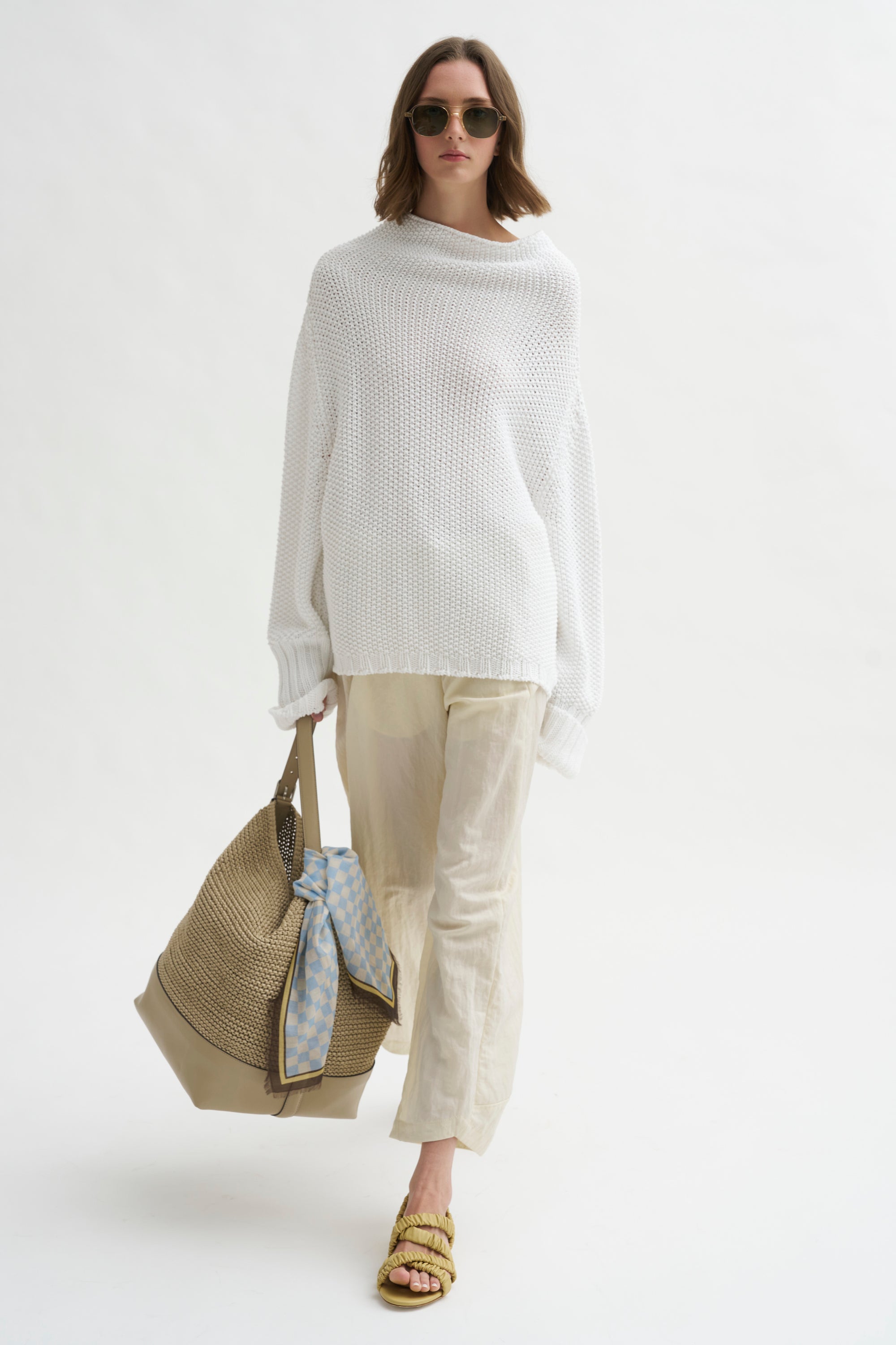 Aissa Cargo Pant, Chalk