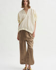 Ruched Front Pant, Bronze