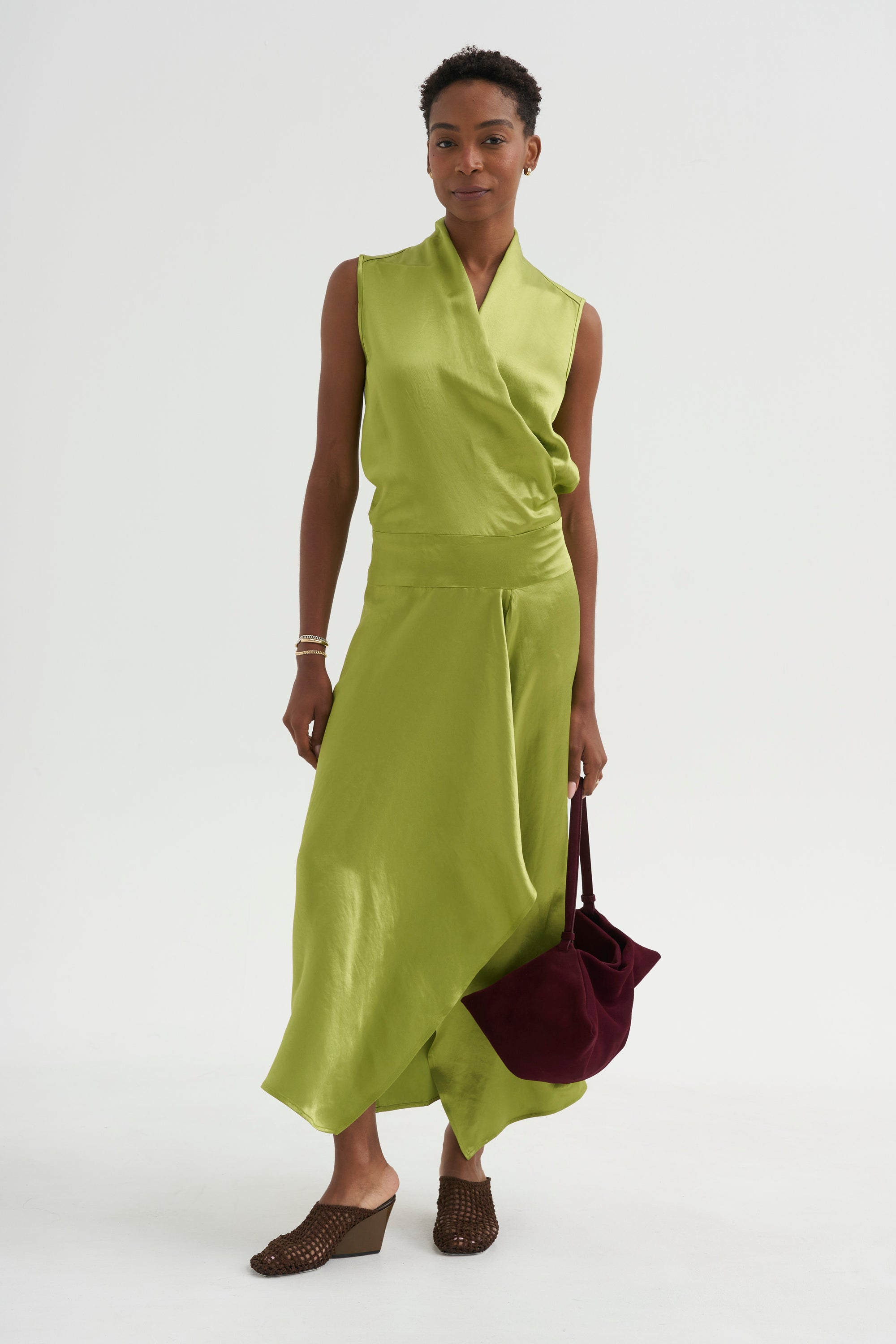 Jazmin Ero Dress, Matcha Green