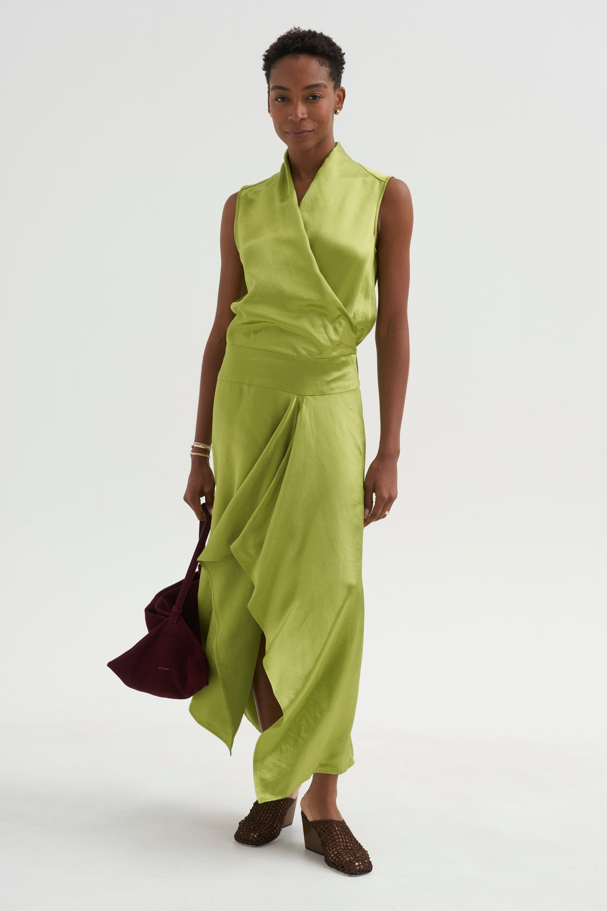 Jazmin Ero Dress, Matcha Green