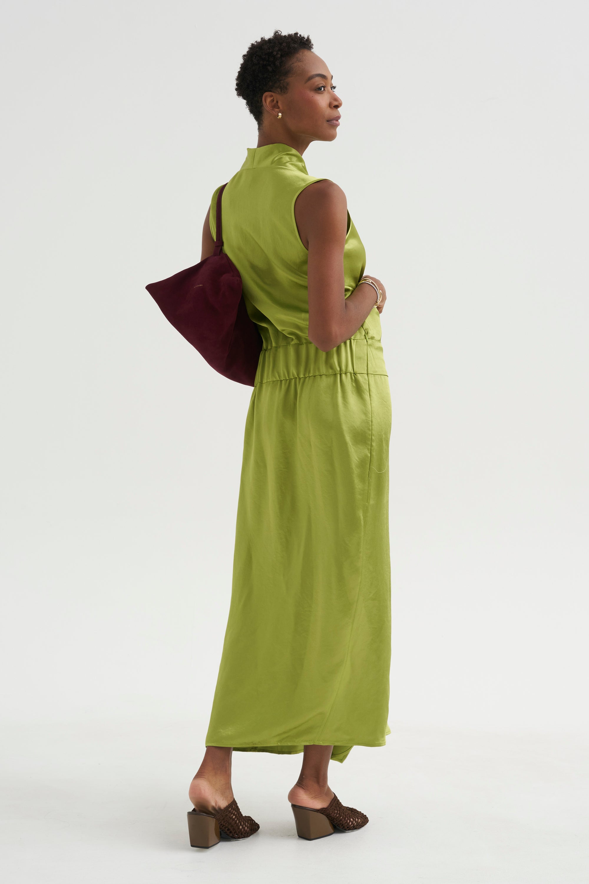 Jazmin Ero Dress, Matcha Green