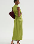 Jazmin Ero Dress, Matcha Green