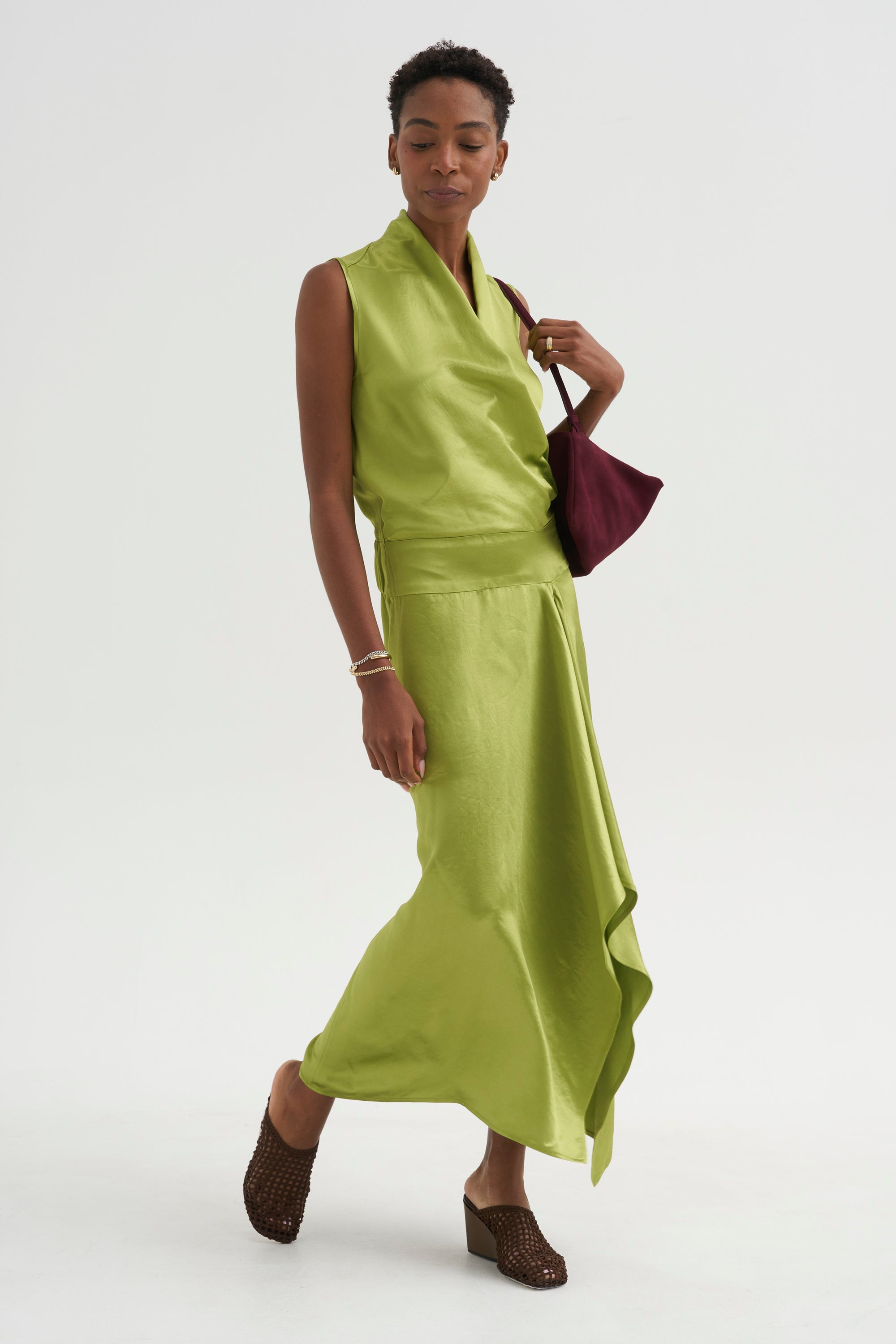 Jazmin Ero Dress, Matcha Green
