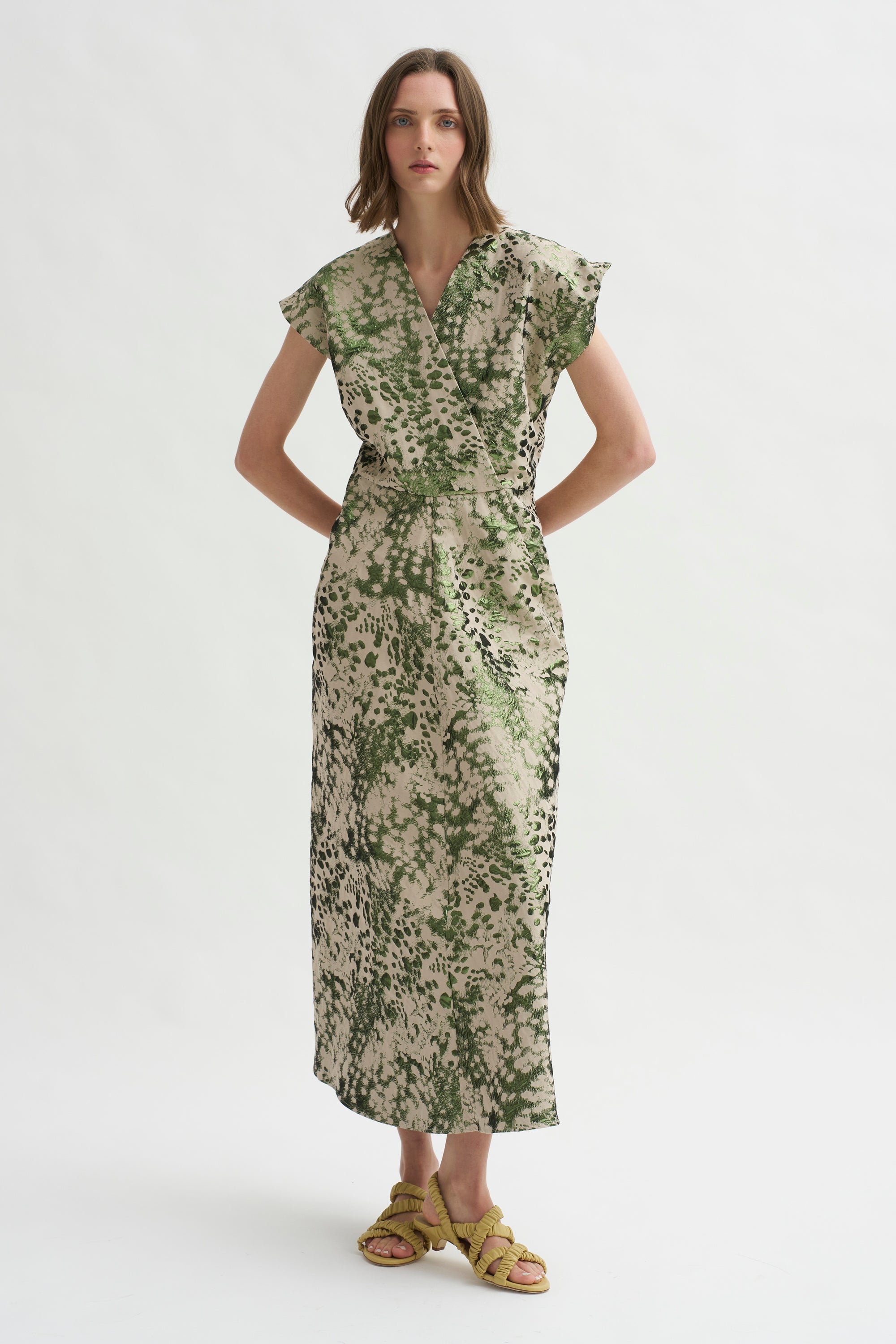 Wrap Omi Dress, Green