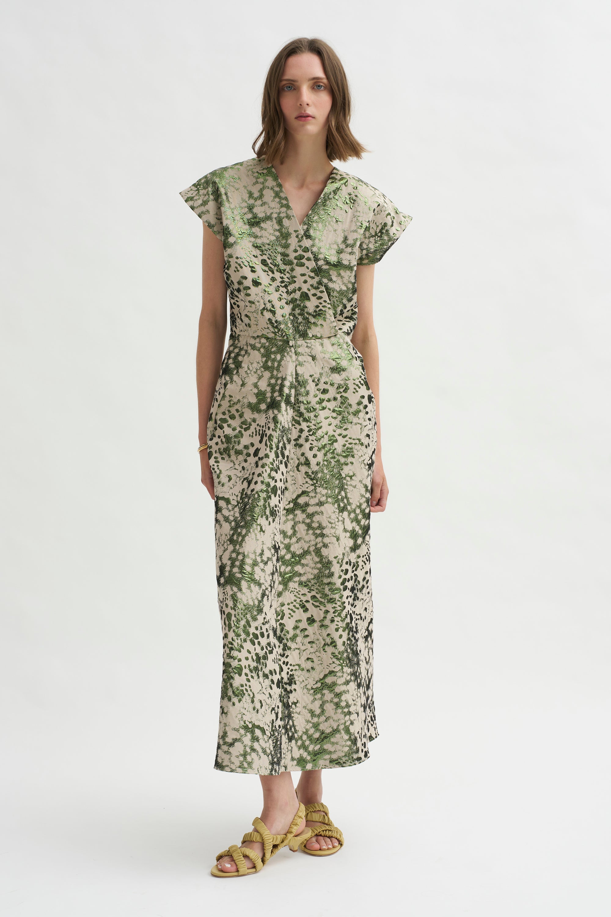 Wrap Omi Dress, Green