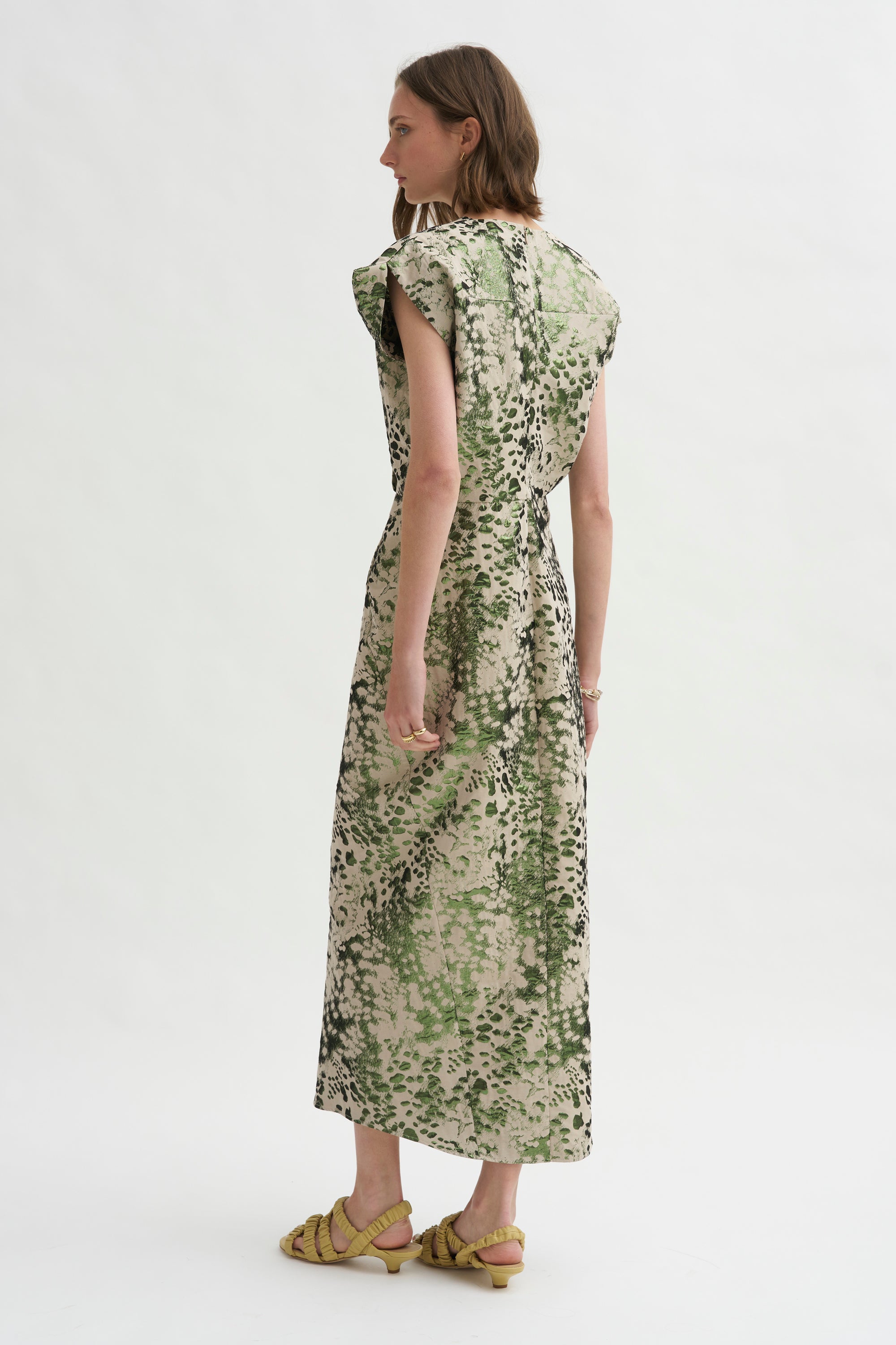 Wrap Omi Dress, Green