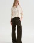 Iza Shirt, White Pepper
