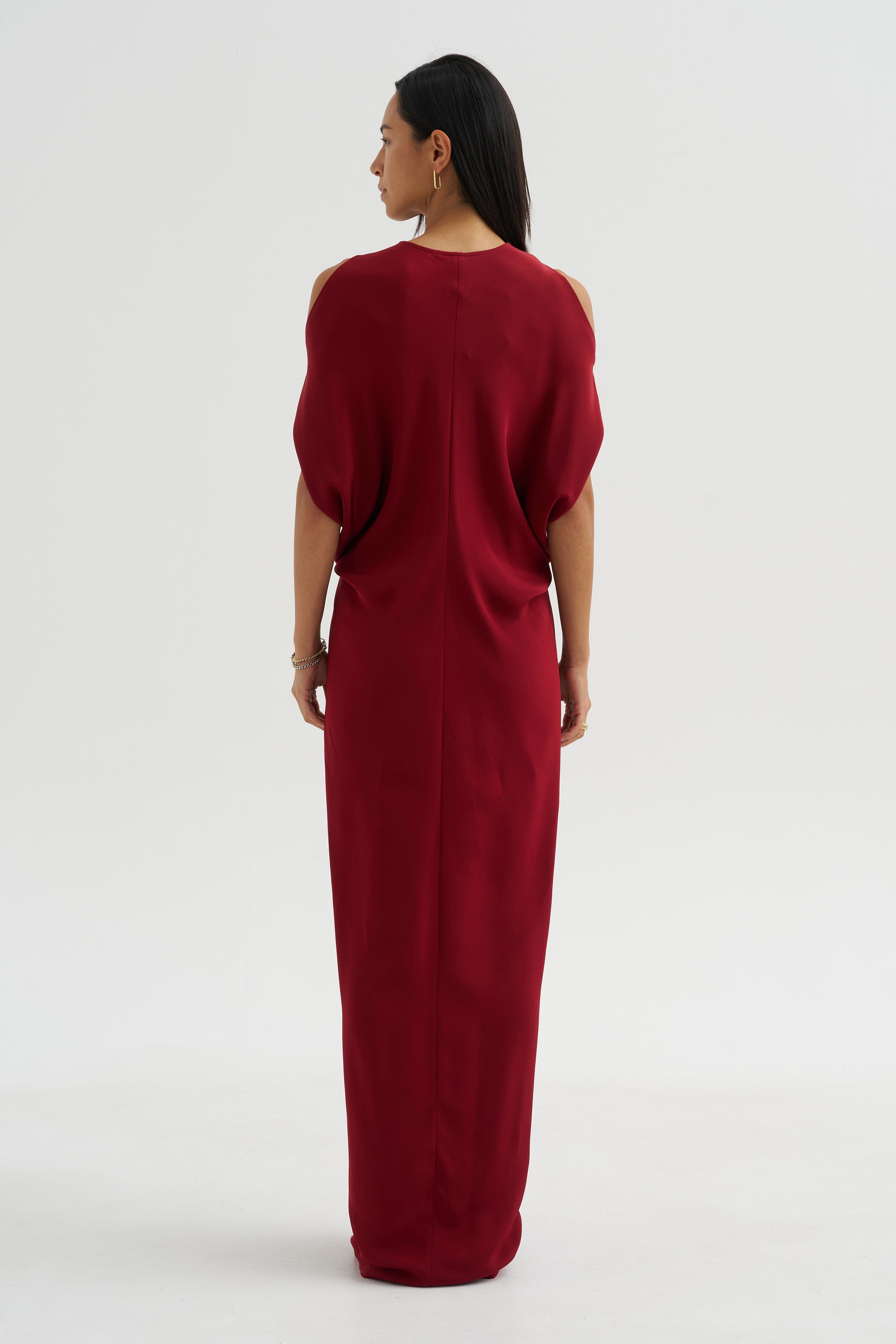 Long Miu Dress, Merlot