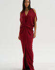 Long Miu Dress, Merlot