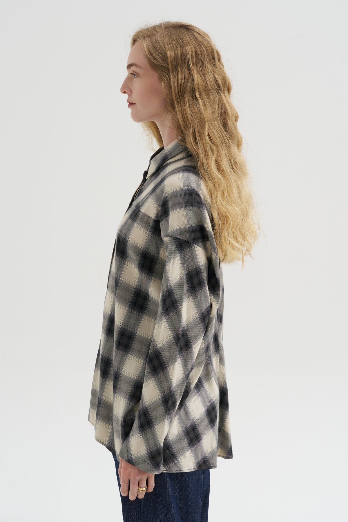 Pre-Order • Manu Shirt - City Plaid, Chalk