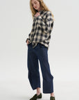 Pre-Order • Manu Shirt - City Plaid, Chalk