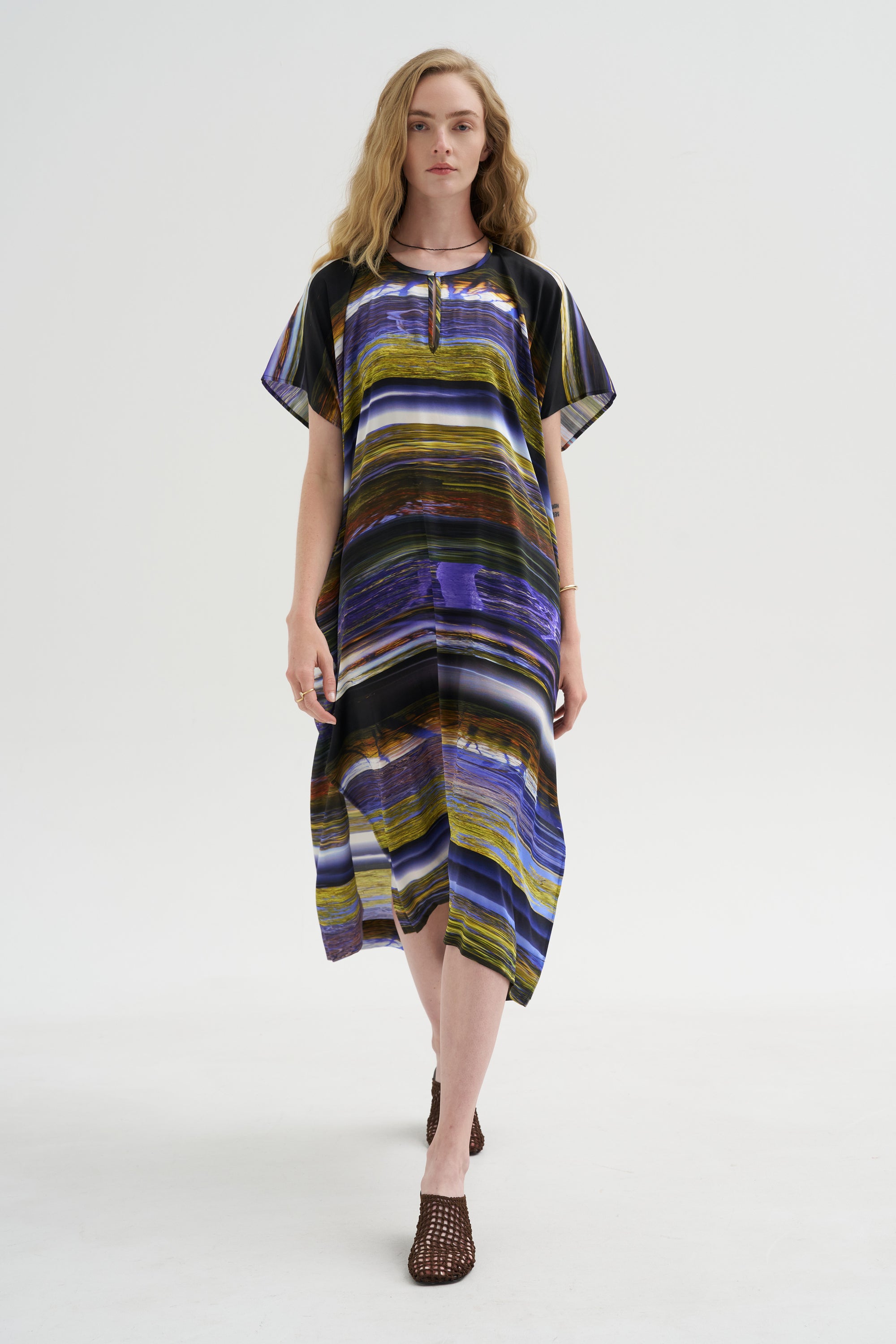 Rae Caftan Dress, Multi