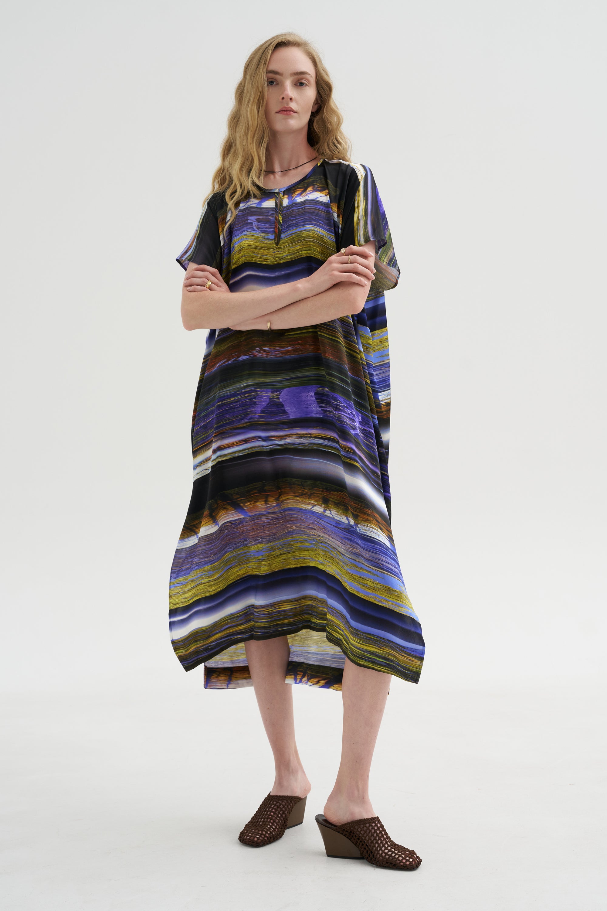 Rae Caftan Dress, Multi