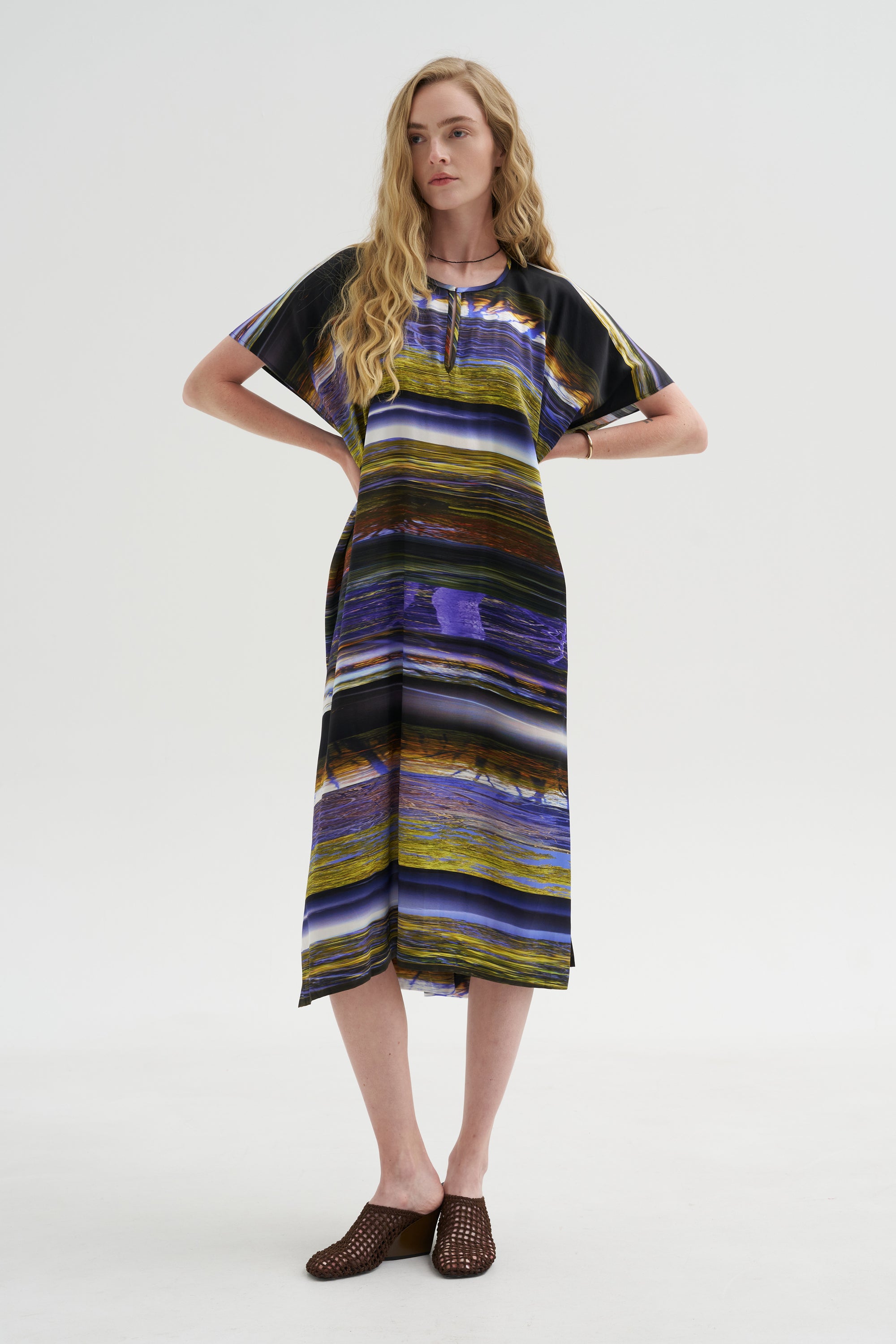 Rae Caftan Dress, Multi