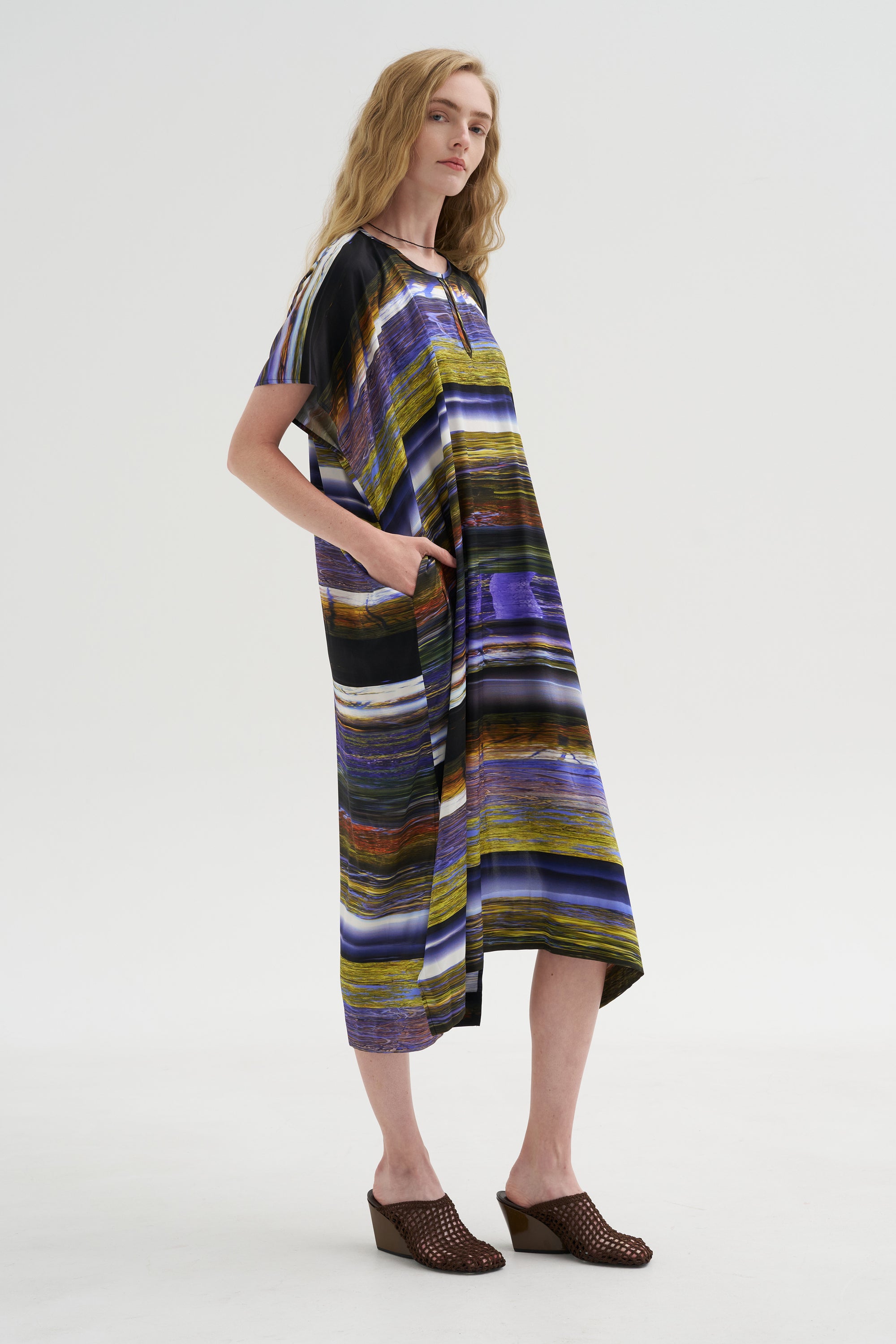 Rae Caftan Dress, Multi