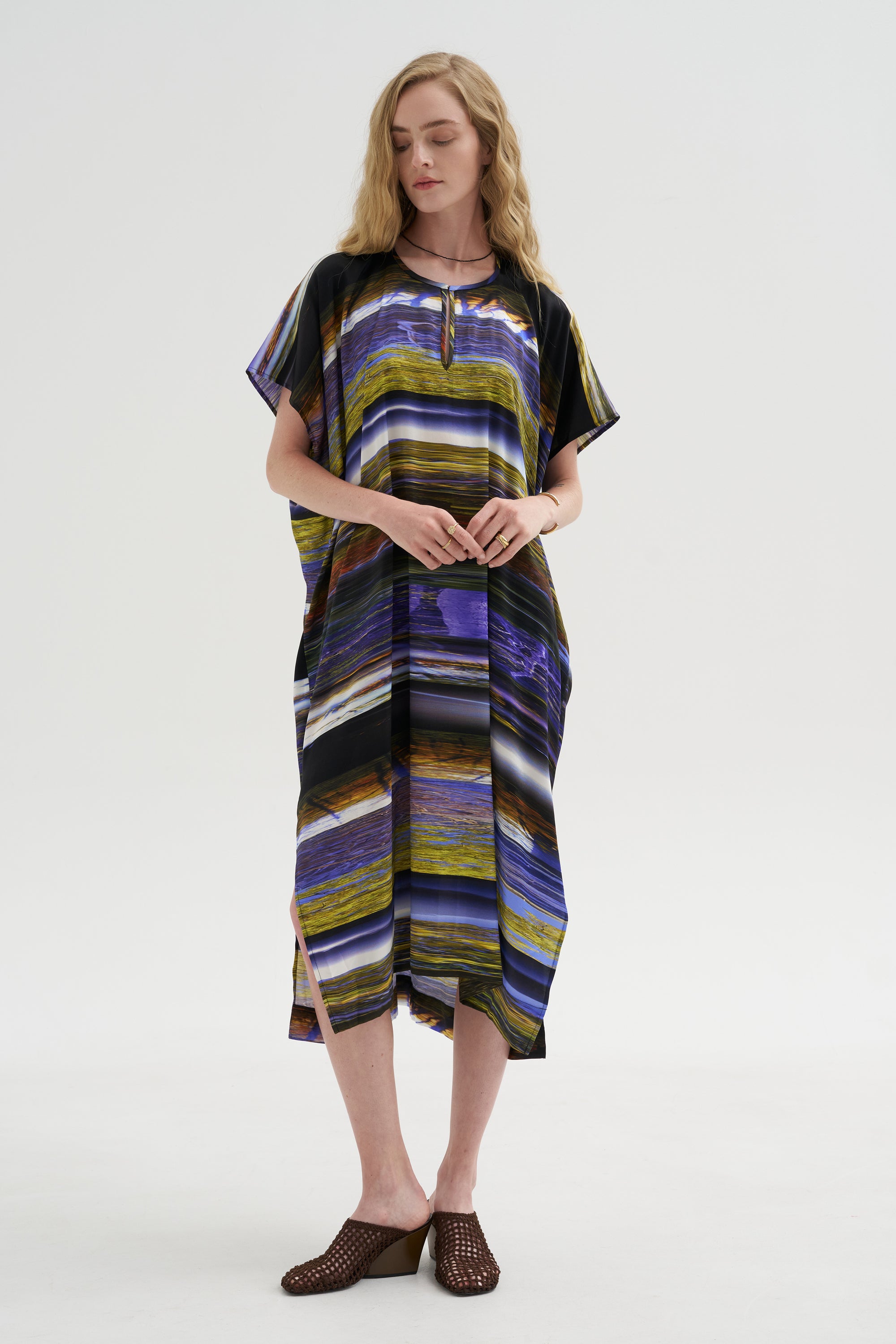 Rae Caftan Dress, Multi