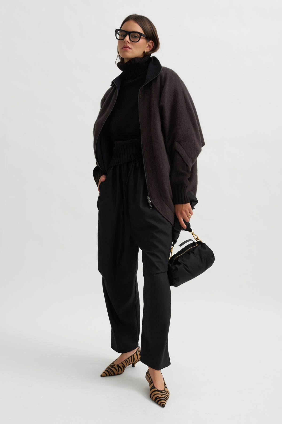 Reversible Rio Coat, Charcoal