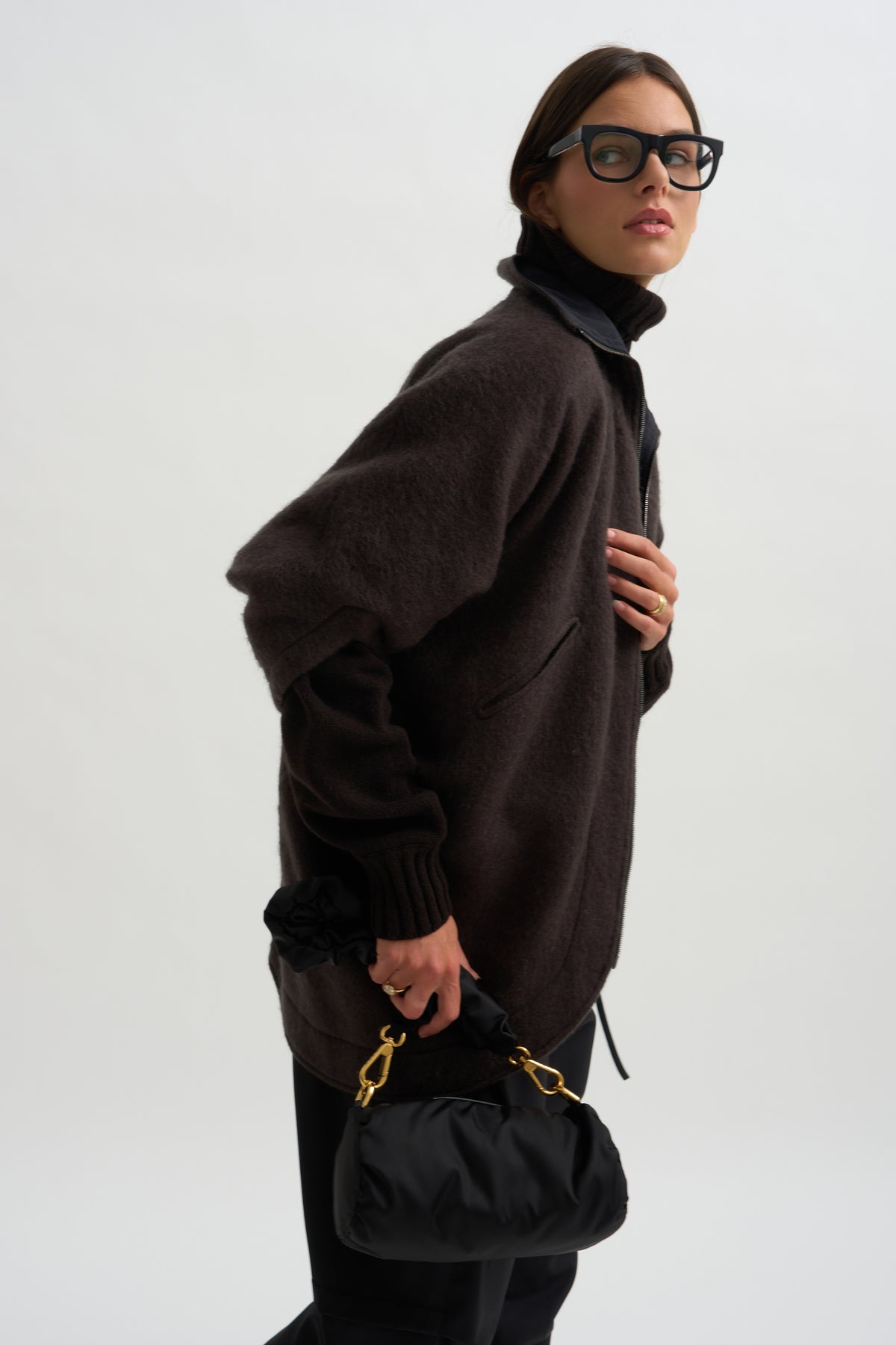 Reversible Rio Coat, Charcoal
