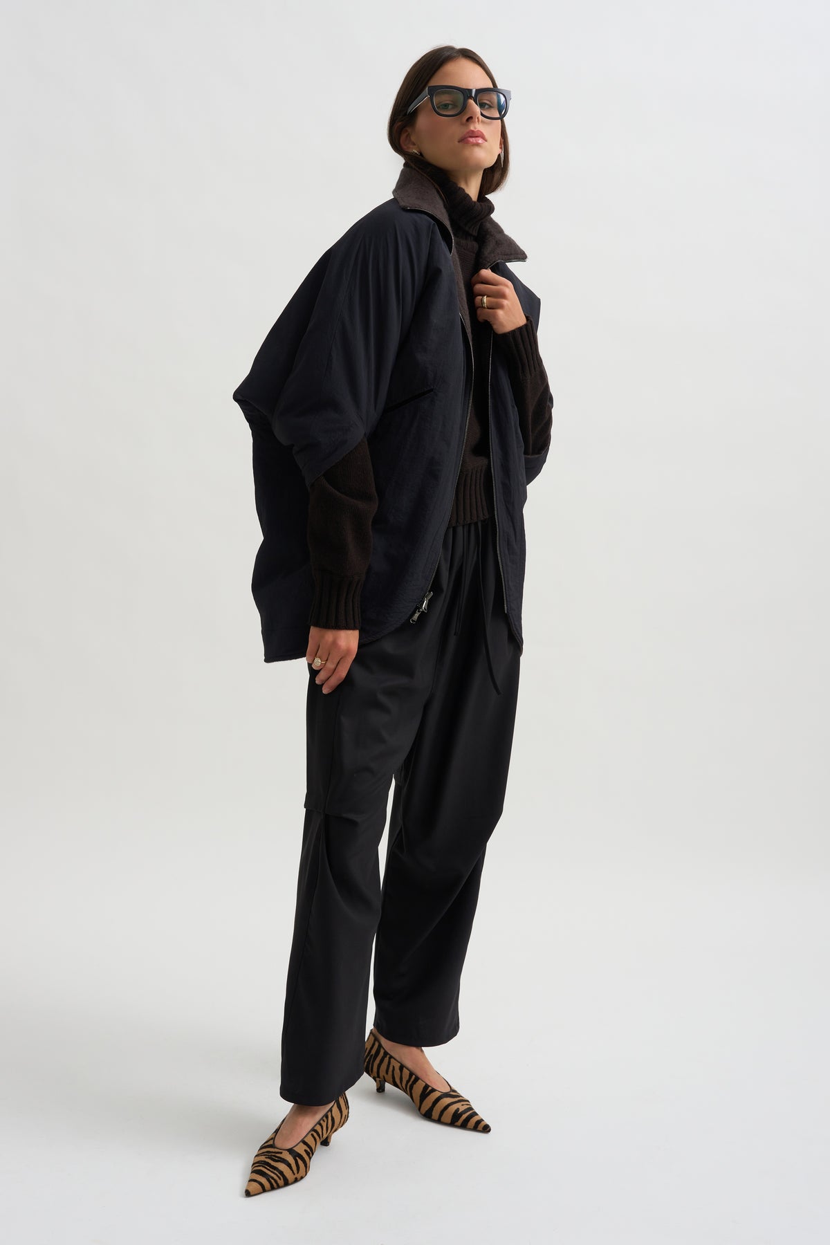 Reversible Rio Coat, Charcoal