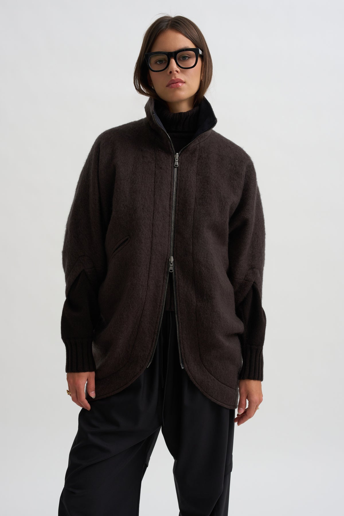 Reversible Rio Coat, Charcoal