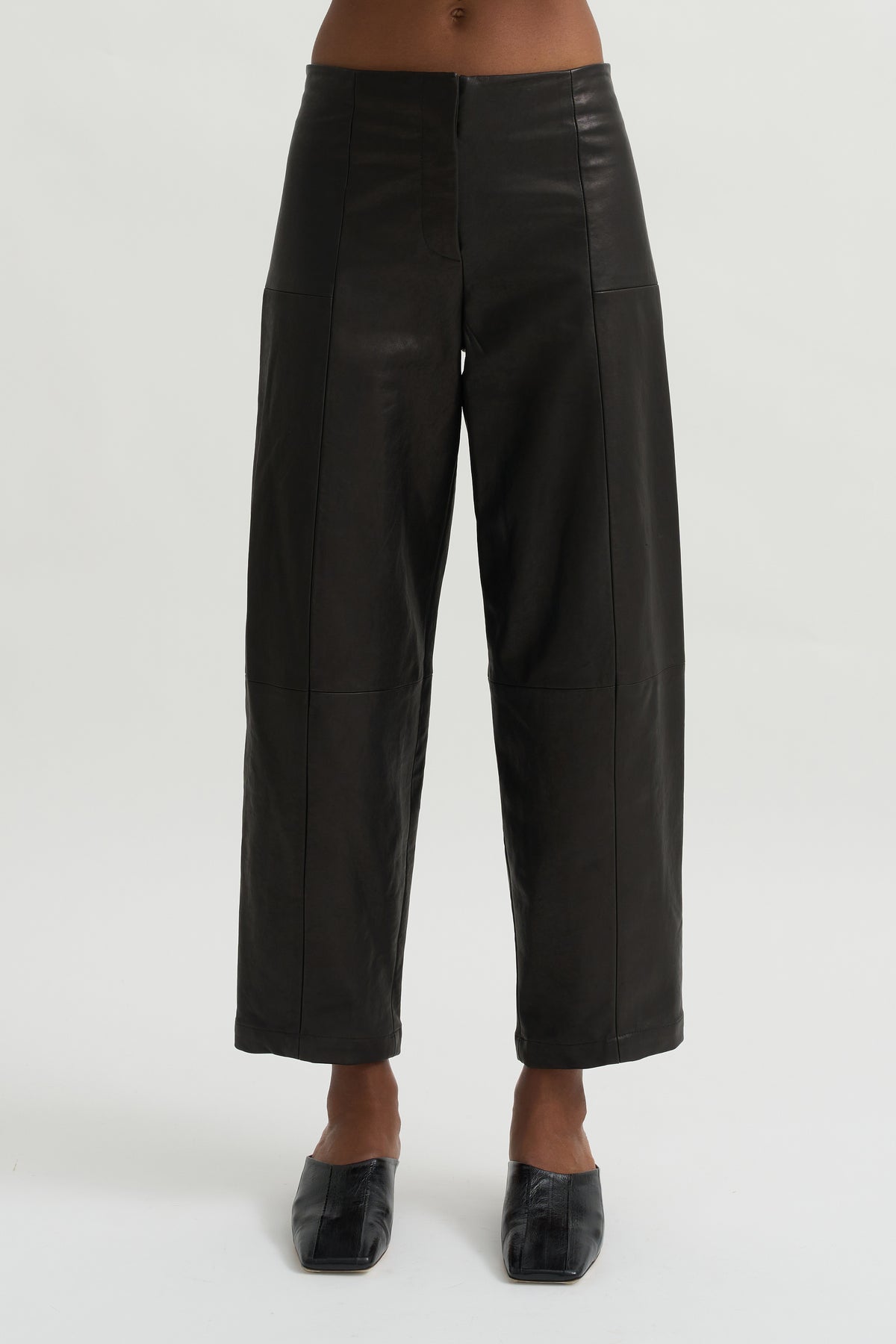 Leather Margot Pants, Black
