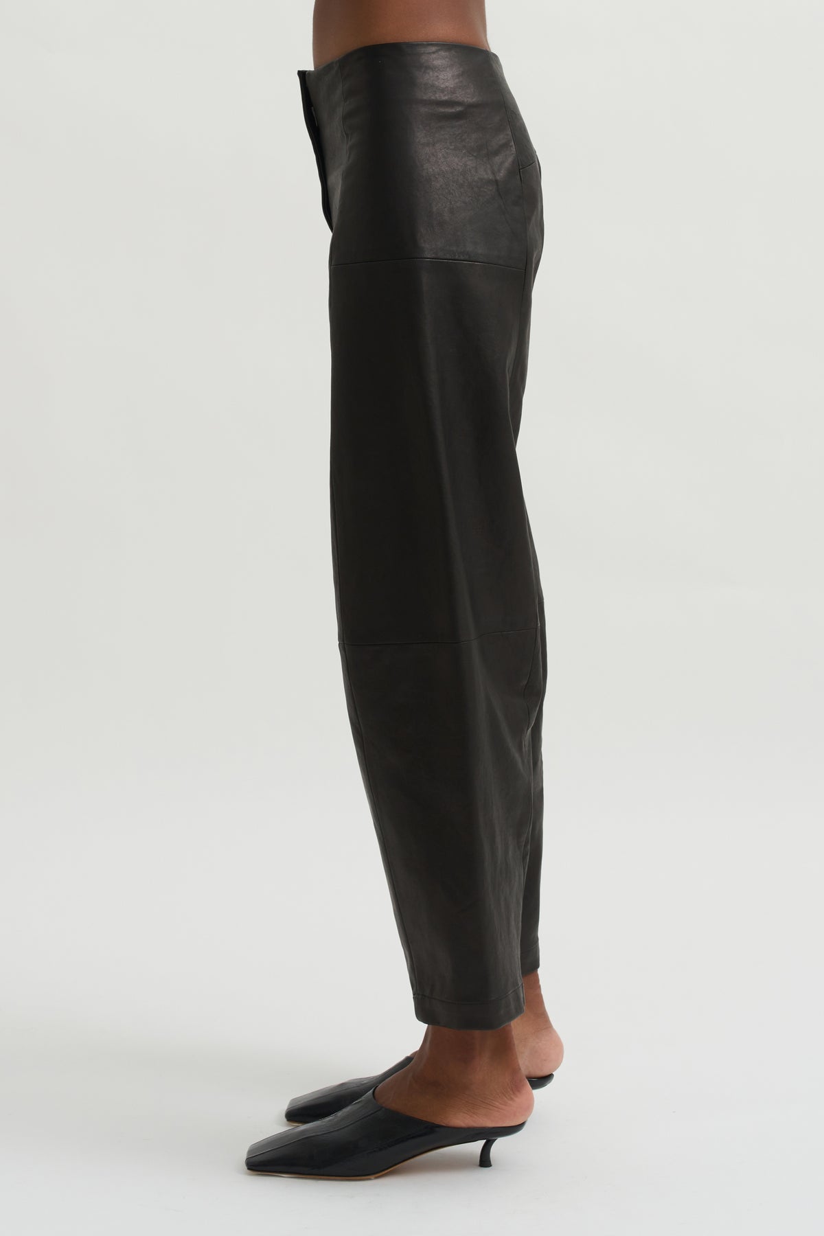 Leather Margot Pants, Black